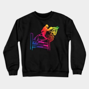 Rainbow showjumping Crewneck Sweatshirt